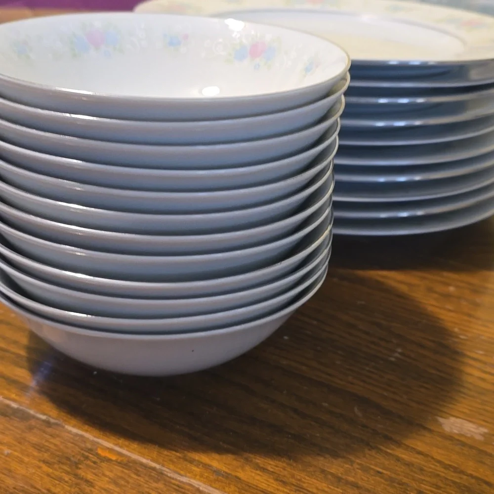 China Garden by Prestige Vintage Fine Porcelain Plates And Bowls